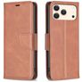 Mobigear Excellent iPhone 17 Pro Etui z klapką typu portfel - Brązowy