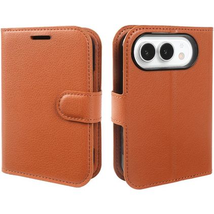 Mobigear Classic iPhone Duo Pungetui med Seddelrum - Brun