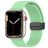 Mobigear Sport Mag Bracelete Silicone Fecho magnético para Apple Watch - 42/41/40/38 mm - Verde pastel