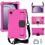 Mobigear HexStrap Samsung Galaxy Tab A11 Espuma EVA Capa traseira + Alça de ombro - Rosa