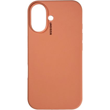 Nudient Base iPhone 16 Plus Silicona Carcasa - Peach Orange