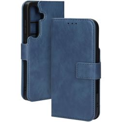Mobiparts Classic Wallet Samsung Galaxy S25 MagSafe Wallet case - Steel Blue
