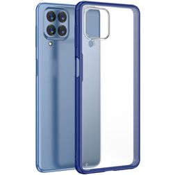 Mobigear Shockproof Samsung Galaxy M53 Funda Plástico rígido Carcasa - Transparente / Azul