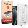 GrizzlyCoat AlignPro iPhone 16 Pro Vetro Protezione schermo - Compatibile con le cover + Telaio di installazione - Nero