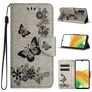 Mobigear Butterfly Samsung Galaxy A35 Cover a libro portafoglio - Grigio
