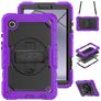 Mobigear SureGrip Xtreme Samsung Galaxy Tab A9 (2023) Case Plastic / Silicone Back cover + Shoulder Strap + Stand - Purple