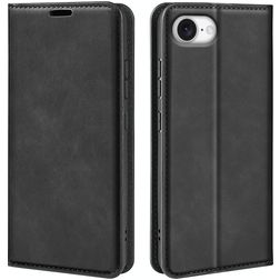 Mobigear Retro Slim iPhone 17e Pungetui med Seddelrum - Sort
