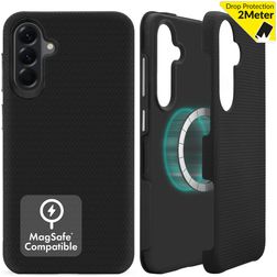 My Style Magsafe Tough Samsung Galaxy A36 Hårdt Bagsidecover Stødsikkert - Sort