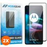Mobigear Premium Motorola Edge 30 Glas Skærmbeskytter - Case Friendly - Sort (2-pak)