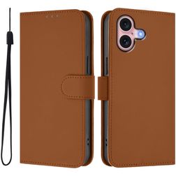 Mobigear Urban Wallet iPhone 16 Cover a libro portafoglio - Marrone
