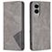 Mobigear Rhombus Slim Samsung Galaxy S25 Edge Wallet case - Grey