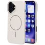 Mobiparts Slim Line iPhone 16 MagSafe Fodral Hårdplast Skal - Off White