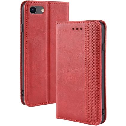 Mobigear Sensation iPhone 8 Pungetui med Seddelrum - Rød