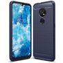 Mobigear Brushed Slim Nokia 6.2 Fleksibel TPU Bagsidecover - Marineblå
