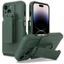 Mobigear Explorer iPhone 14 Pro Max Hårdt Bagsidecover Stødsikkert med Stander - Grøn