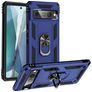 Mobigear Armor Ring Google Pixel 7 Pro Hårdt Bagsidecover Stødsikkert med ringholder - Blå