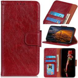 Mobigear Classy iPhone 13 Pro Max Pungetui med Seddelrum - Rød