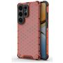 Mobigear Honeycomb Samsung Galaxy S26 Ultra Fodral Hårdplast Skal Stötsäkert - Röd