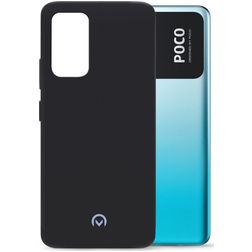 Mobilize Rubber Gelly POCO M4 Pro 5G Fleksibel TPU Bagsidecover - Matt Black