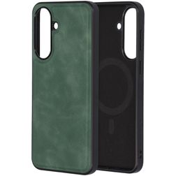 Mobiparts Classic Samsung Galaxy A37 MagSafe TPU / Keinonahka Suojakuori - Emerald Green