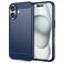 Mobigear Brushed Slim iPhone 16 TPU flexível Capa traseira - Azul