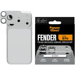 PanzerGlass FENDER iPhone 18 Pro Aluminium Kameraskydd - Skalvänligt - Silver