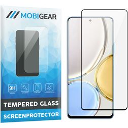 Mobigear Premium HONOR Magic 4 Lite Härdat glas Skärmskydd - Skalvänligt - Svart