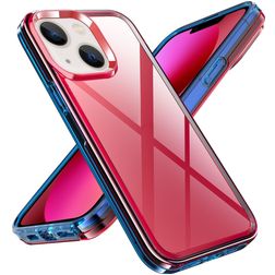 Mobigear Crystal iPhone 14 Plus Hard Case Back cover - Clear / Red