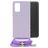 Mobilize Lanyard Gelly Samsung Galaxy A13 4G Fleksibel TPU Cover med snor - Pastel Purple