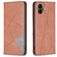 Mobigear Rhombus slim Samsung Galaxy A05 Cover a libro - Marrone
