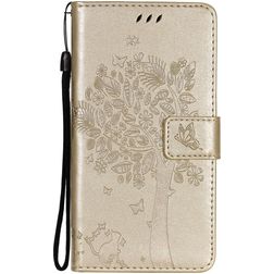 Mobigear Tree Samsung Galaxy S21 Wallet case - Gold