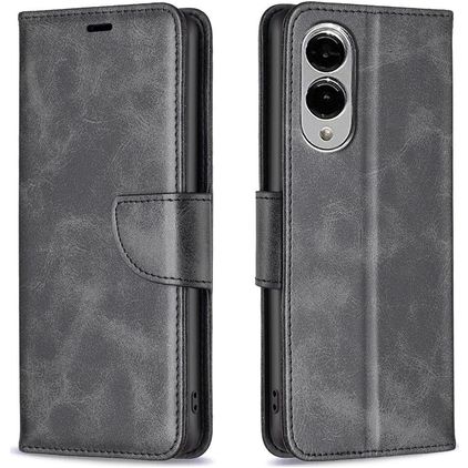 Mobigear Excellent Samsung Galaxy S25 Edge Pungetui med Seddelrum - Grå