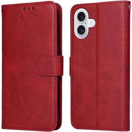 Mobigear Wallet iPhone 17 Capa livro Carteira - Vermelho