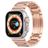 Mobigear Berlin Rostfritt stål Apple Watch Armband Fjärilslås - 49/46/45/44 mm - Roséguld