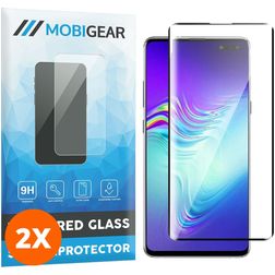 Mobigear Premium Samsung Galaxy S10 5G Vidro temperado Película de ecrã - Compatível com capas - Preto (Pack de 2)