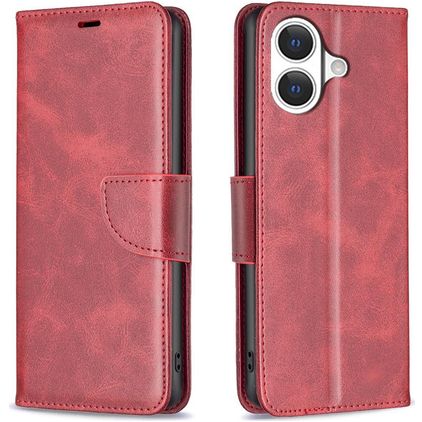 Mobigear Excellent iPhone 17 Cover a libro portafoglio - Rosso