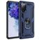 Mobigear Armor Ring Samsung Galaxy S20 FE Hard Case Back cover Shockproof with Ring Holder - Blue