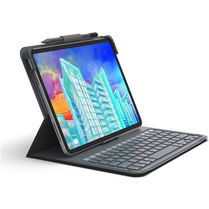ZAGG Messenger Folio 2 iPad 11 (2025) QWERTY Bluetooth-tastatur Pungetui - Sort