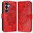 Mobigear Butterfly Samsung Galaxy A27 Wallet case - Red
