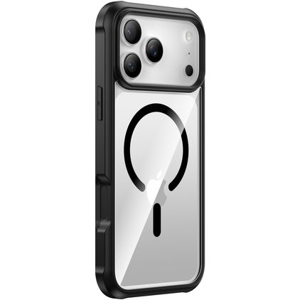 Valenta Full Cover Gennemsigtig iPhone 18 Pro MagSafe Panserglas Bagsidecover Stødsikkert - Gennemsigtig