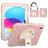 Mobigear SureGrip iPad 10 (2022) Capa Plástico rígido / Silicone Capa traseira + Suporte para caneta stylus + Alça de ombro + Suporte - Rosa