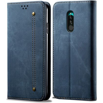Mobigear Denim Slim Xiaomi Redmi 8A Funda tipo libro Cartera - Azul