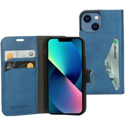 Mobiparts Classic Wallet iPhone 13 Mini Cover a libro portafoglio - Steel Blue