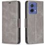 Mobigear Excellent Motorola Moto G85 Cover a libro portafoglio - Grigio