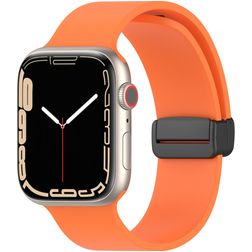 Mobigear Sport Mag Silicone Apple Watch Strap Magnetic closure - 42/41/40/38 mm - Orange