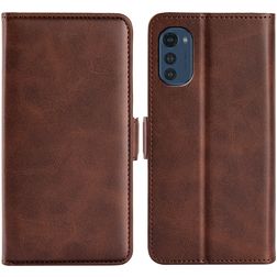 Mobigear Slim Magnet Motorola Moto E32 Etui z klapką typu portfel - Brązowy