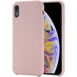 Mobigear Rubber Touch iPhone XR Silicone Back cover - Rose Gold