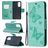 Mobigear Butterfly Samsung Galaxy S20 FE Wallet case - Turquoise