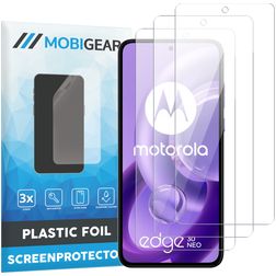 Mobigear Motorola Edge 30 Neo Screen Protector Film - Case Friendly (3-Pack)
