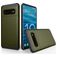 Mobigear Card Samsung Galaxy S10 Plus Hard Case Back cover Shockproof with Card Holder - Army Green